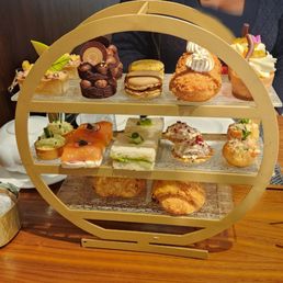 The afternoon tea spread. The afternoon tea spread.