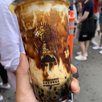 Tiger Sugar - Yummy brown sugar cream mousse boba - Bubble Tea Near Me - Flushing, New York Tiger Sugar - Yummy brown sugar cream mousse boba - Bubble Tea Near Me - Flushing, New York