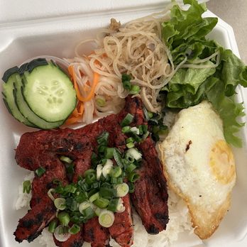Cafe Da Lat - Pork chop and egg rice - Vietnamese Near Me - Albuquerque, New Mexico