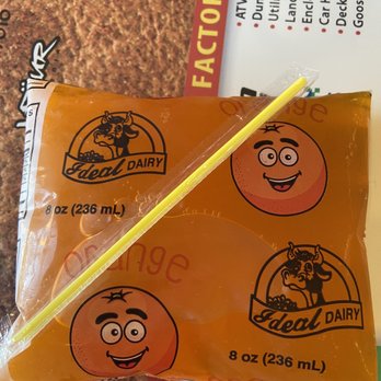 Ideal Dairy - It's a bag of juice! - Ice Cream & Frozen Yogurt Near Me - Richfield, Utah