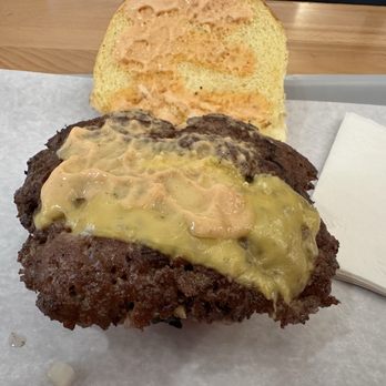 Burger By Day - Smash Burger with Cheese. - Burgers Near Me - New York, New York Burger By Day - Smash Burger with Cheese. - Burgers Near Me - New York, New York