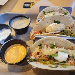 Three Cicken tacos, Lunch Special