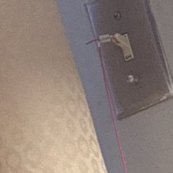 The Grove - Call light. Connected to a light switch with a piece of cord