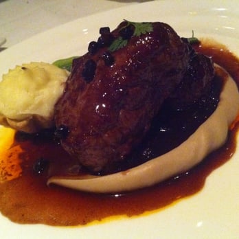 Le Papillon - Noisettes of Red Deer with Chestnut Puree, Huckelberries a Parsnip Tart - French Near Me - San Jose, California