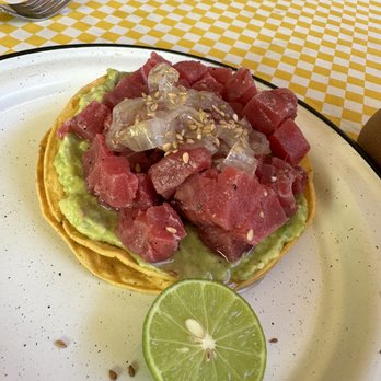 El Jakal - Tuna tostado - so good! - Seafood Near Me - Sayulita, NAY