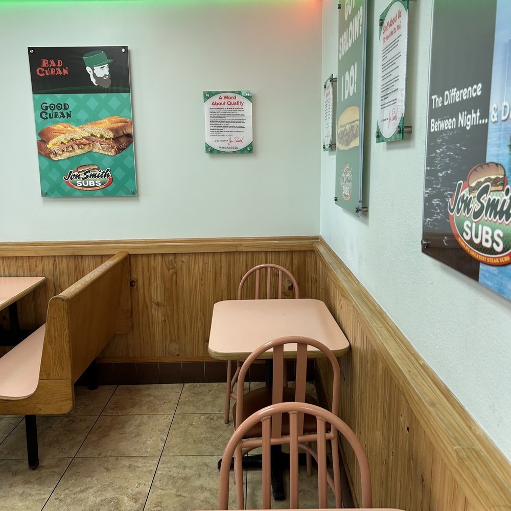 Jon Smith Subs - Seating - Sandwiches Near Me - West Palm Beach, Florida Jon Smith Subs - Seating - Sandwiches Near Me - West Palm Beach, Florida