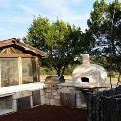 Ariel's Backyard - Harris's outdoor kitchen wimberley,TX on 2015