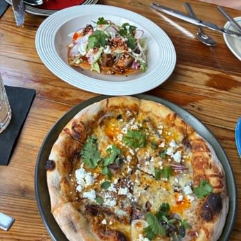 Odd Duck - Braised goat pizza - American Near Me - Austin, Texas Odd Duck - Braised goat pizza - American Near Me - Austin, Texas
