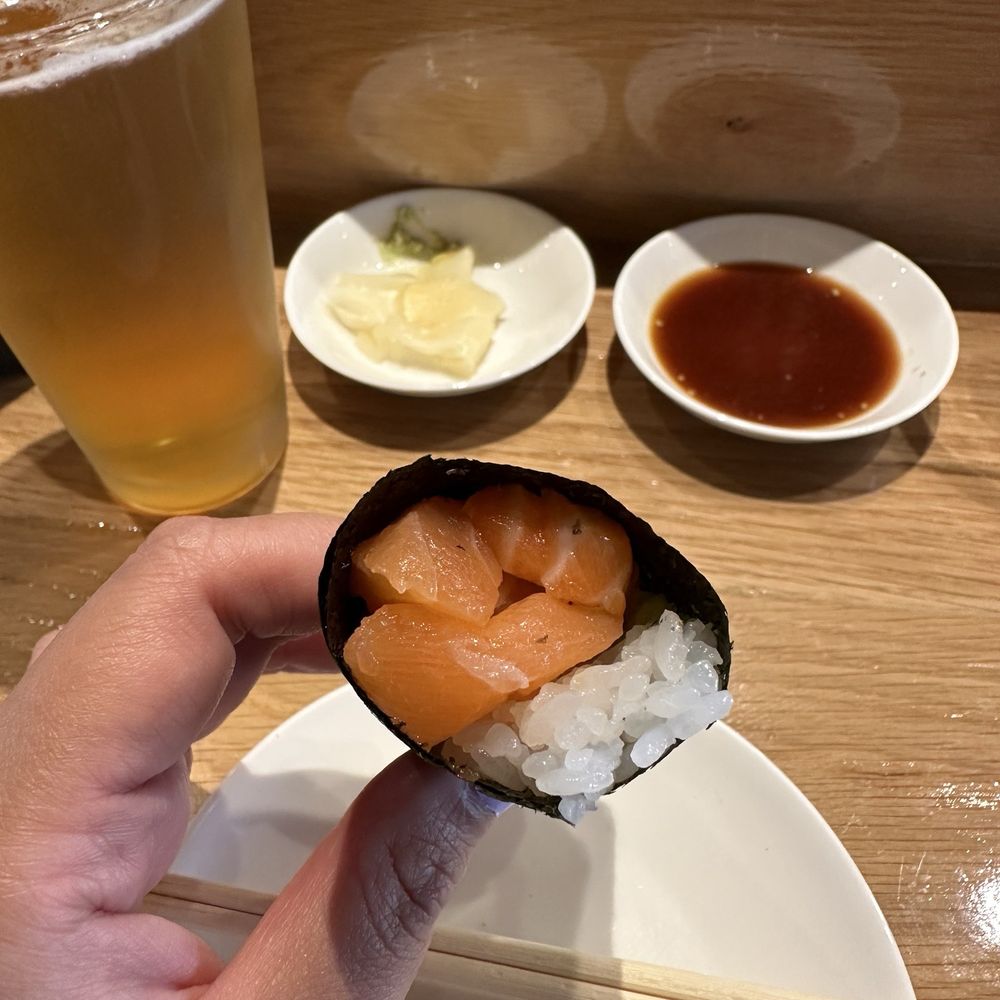 Onori Hand Roll Bar - Salmon Handroll - Sushi Bars Near Me - Temecula, California Onori Hand Roll Bar - Salmon Handroll - Sushi Bars Near Me - Temecula, California