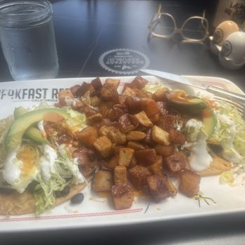 Breakfast Republic - Breakfast tostada's with potatoes - Breakfast & Brunch Near Me - Long Beach, California Breakfast Republic - Breakfast tostada's with potatoes - Breakfast & Brunch Near Me - Long Beach, California