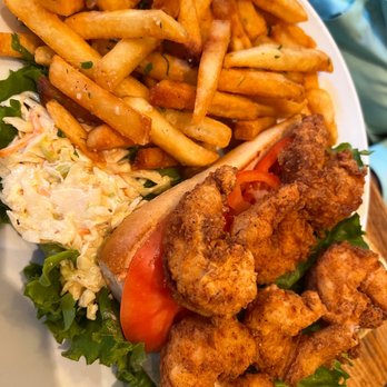 Peaches - Jumbo Shrimp Po Boy Sandwich - Southern Near Me - Brooklyn, New York Peaches - Jumbo Shrimp Po Boy Sandwich - Southern Near Me - Brooklyn, New York