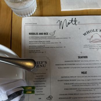 Mott St - Menu - Asian Fusion Near Me - Chicago, Illinois