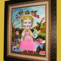 Striving Artists Framing and Art Services - Donut Queen by Nelson De La Nuez (framed by Striving Artists) was purchased by late Michael Jackson few weeks before he died