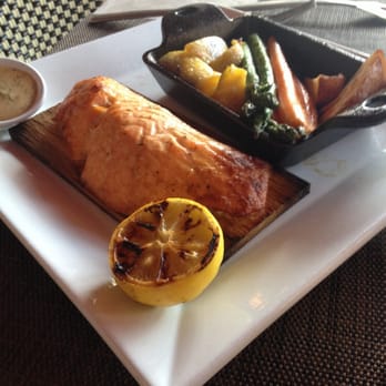 Seasons 52 - Cedar planked salmon - New American Near Me - Fort Lauderdale, Florida Seasons 52 - Cedar planked salmon - New American Near Me - Fort Lauderdale, Florida