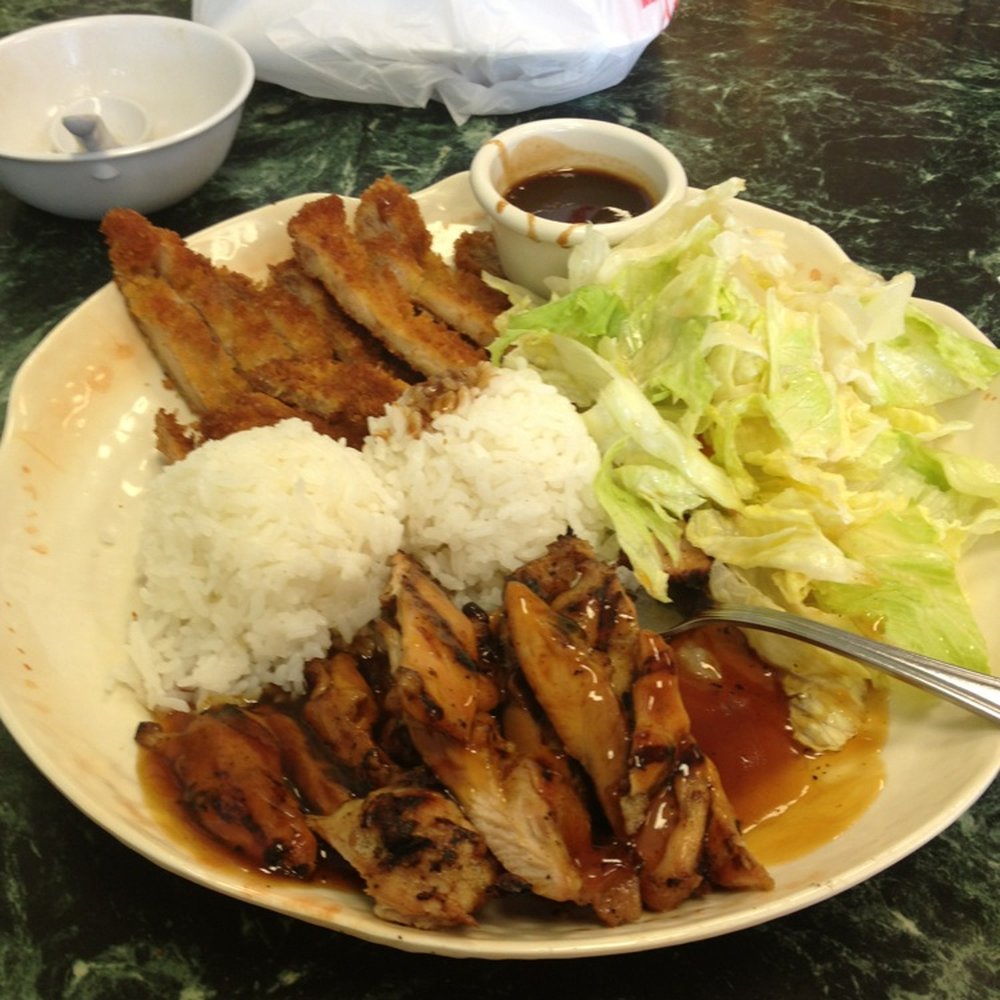 Apple Teriyaki - Chicken katsu and teriyaki combo....fk'n amazing!!! - Japanese Near Me - Tacoma, Washington