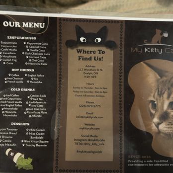 My Kitty Cafe - Menu - Pet Adoption Near Me - Guelph, Ontario My Kitty Cafe - Menu - Pet Adoption Near Me - Guelph, Ontario