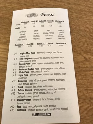 Menu photo 3 Gino's Pizza Rouses Point, NY