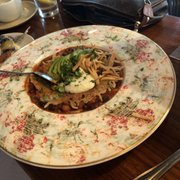 Photo of Plum Bistro - Seattle, WA, United States. Hungry vegan chilli bowl