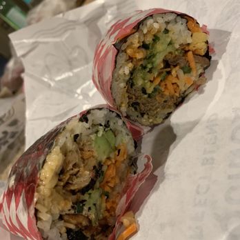 World Wrapps - Half bulgolgi wrap and half salmon furikake wrap - Wraps Near Me - Santa Clara, California World Wrapps - Half bulgolgi wrap and half salmon furikake wrap - Wraps Near Me - Santa Clara, California