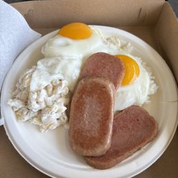 SPAM AND 2 EGGS PLATE*