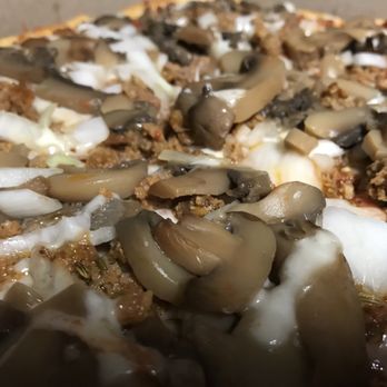 Buzzi’s Pizza - Mushrooms and onion with sausage - Pizza Near Me - Rochester, Pennsylvania Buzzi’s Pizza - Mushrooms and onion with sausage - Pizza Near Me - Rochester, Pennsylvania