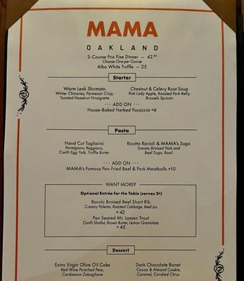 Menu photo 4 MAMA Oakland Oakland, CA Menu photo 4 MAMA Oakland Oakland, CA