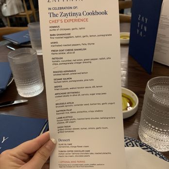 Zaytinya - Chef's experience menu - Greek Near Me - Washington, DC, District of Columbia