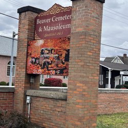 Beaver Cemetery & Mausoleum - Sign