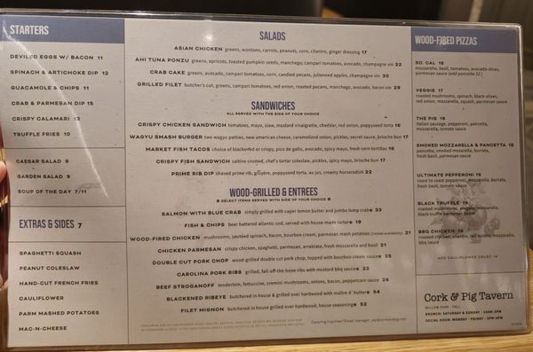 Menu photo 7 Cork & Pig Tavern Willow Park, TX Menu photo 7 Cork & Pig Tavern Willow Park, TX