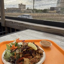 Sweet Yams - View of Tower of the Americas while you eat