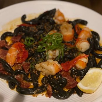 OLIVIA - Squid ink casarecce - Italian Near Me - Tampa, Florida OLIVIA - Squid ink casarecce - Italian Near Me - Tampa, Florida