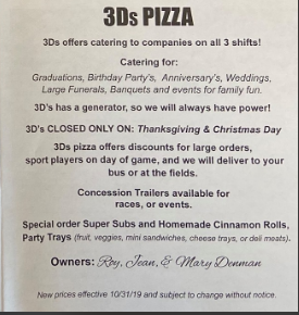 3D's Pizza by null