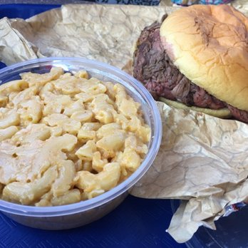 Chaps Pit Beef - That's the Original Beef sandwich and the awesome Mac and Cheese. - Barbeque Near Me - Baltimore, Maryland