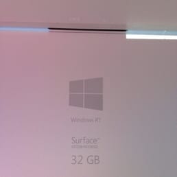 The Microsoft Surface 2 RT tablet that they claimed was a Pro. Clearly has a stamp on it that says "RT". How can you mistake it?
