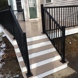 JP Works Remodeling - Deck with Black RDI Avalon Railings and Wolf Sand Castle Decking