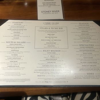Stoney River - Menu - Steakhouses Near Me - Atlanta, Georgia