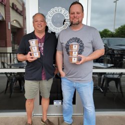 Corner Tap - So proud to serve Kringles Gourmet Pretzels. created and hand seasoned by the gentleman on the right.