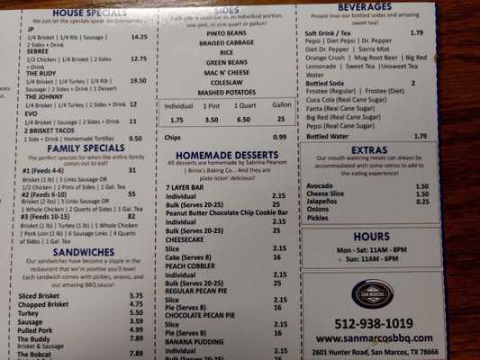 Menu photo 7 San Marcos BBQ San Marcos, TX Menu photo 7 San Marcos BBQ San Marcos, TX