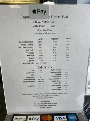 Menu photo 2 Captain B’s Shrimp House Villa Park, IL Menu photo 2 Captain B’s Shrimp House Villa Park, IL