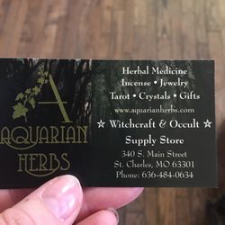 Aquarian Herbs - Business card