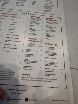 Menu photo 2 Pho With Us Kyle, TX Menu photo 2 Pho With Us Kyle, TX