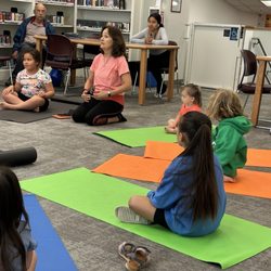 Dixon Library - Yoga class at Dixon library.