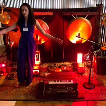 ZERO1: The Art & Technology Network - "Samadhi": mechanized Hindu and Buddhist instruments. Also, this performance artists engaged with the exhibition. - Art Galleries Near Me - San Jose, California ZERO1: The Art & Technology Network - "Samadhi": mechanized Hindu and Buddhist instruments. Also, this performance artists engaged with the exhibition. - Art Galleries Near Me - San Jose, California