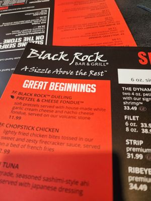 Menu photo 1 Black Rock Bar & Grill Beavercreek, OH