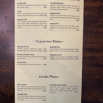 Thai Cuisine - Lunch menu page 5 of 6 - Thai Near Me - Menominee, Michigan