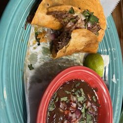 Plaza Azteca - Birria tacos! So good!