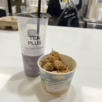 Tea Plus - Taro smoothies and popcorn chicken - Bubble Tea Near Me - Davie, Florida
