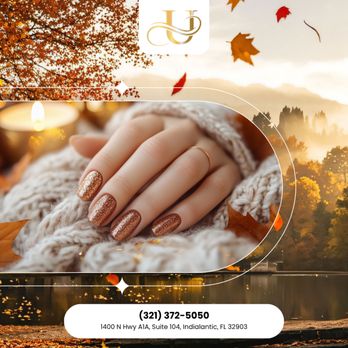 UNI Nails & Spa - Rich brown tones with a touch of gold shimmer  Chic, warm, and full of Thanksgiving charm!  Message us to book your glow-up! - Nail Salons Near Me - Indialantic, Florida