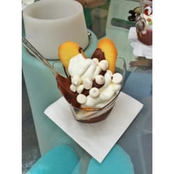 Cremoso - Gelato con nutella, meringhe e lingue di gatto!!! Gnam gnam