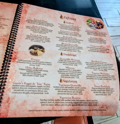 Menu photo 6 Coyote's Mexican Grill & Cantina Kent, OH